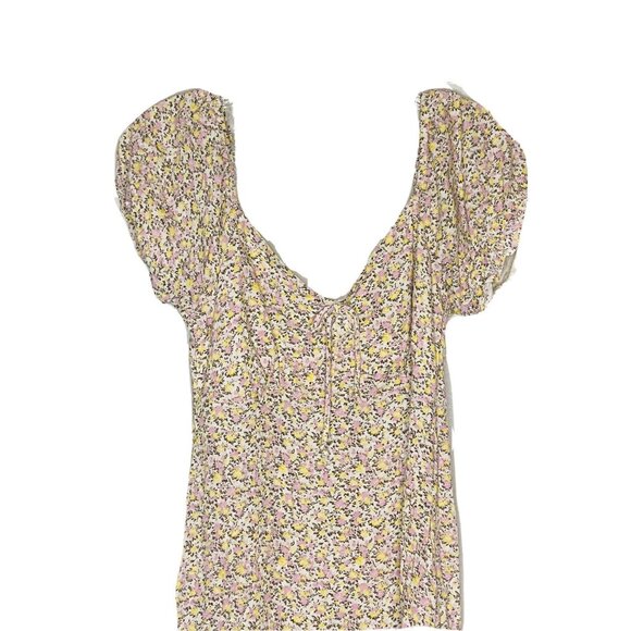 Wild Fable Multi Color Floral Ruffle Mini Dress S New - Picture 2 of 3